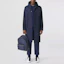 Lookbook Burberry Solid Nylon Trench Coat with Logo Print in Royal Blue. 80488201
