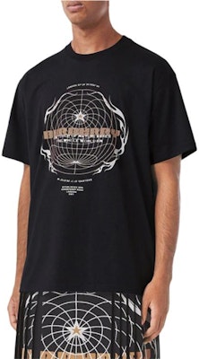 Burberry Solid Pattern Graphic Crewneck Short Sleeve T-Shirt Black () 8048289 Lookbook Burberry Solid Pattern Graphic Crewneck Short Sleeve T-Shirt Black () 8048289