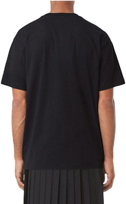 Burberry Solid Pattern Graphic Crewneck Short Sleeve T-Shirt Black () 8048289 Shop Burberry Solid Pattern Graphic Crewneck Short Sleeve T-Shirt Black () 8048289