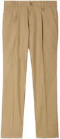 Burberry Solid Pleated Mid-Rise Straight-Leg Casual Pants Walnut Brown 80488791 Burberry Solid Pleated Mid-Rise Straight-Leg Casual Pants Walnut Brown 80488791