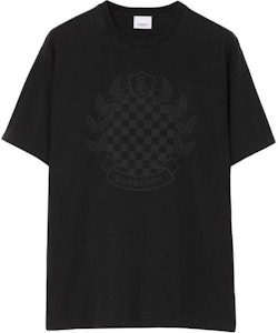Burberry Solid Print Baju-T Leher Bulat Potongan Lurus FW23 Hitam 80711741 Order Burberry Solid Print Baju-T Leher Bulat Potongan Lurus FW23 Hitam 80711741