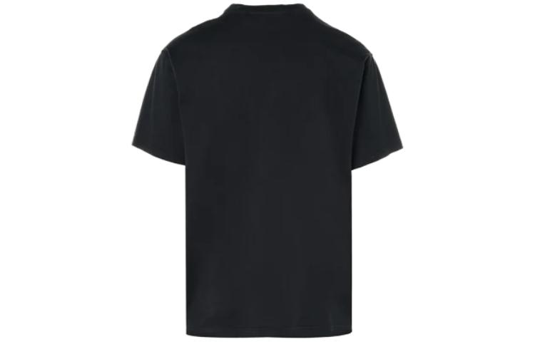 Lookbook Burberry Solid Print Baju-T Leher Bulat Potongan Lurus FW23 Hitam 80711741