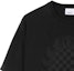 Sizing Burberry Solid Print Baju-T Leher Bulat Potongan Lurus FW23 Hitam 80711741