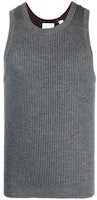 Burberry Solid Ribbed Knit Tank Top Men’s Grey 80454711 Burberry Solid Ribbed Knit Tank Top Men’s Grey 80454711