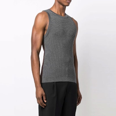 Burberry Top de Punto Acanalado Sólido para Hombre Gris. 80454711 Shop Burberry Top de Punto Acanalado Sólido para Hombre Gris. 80454711