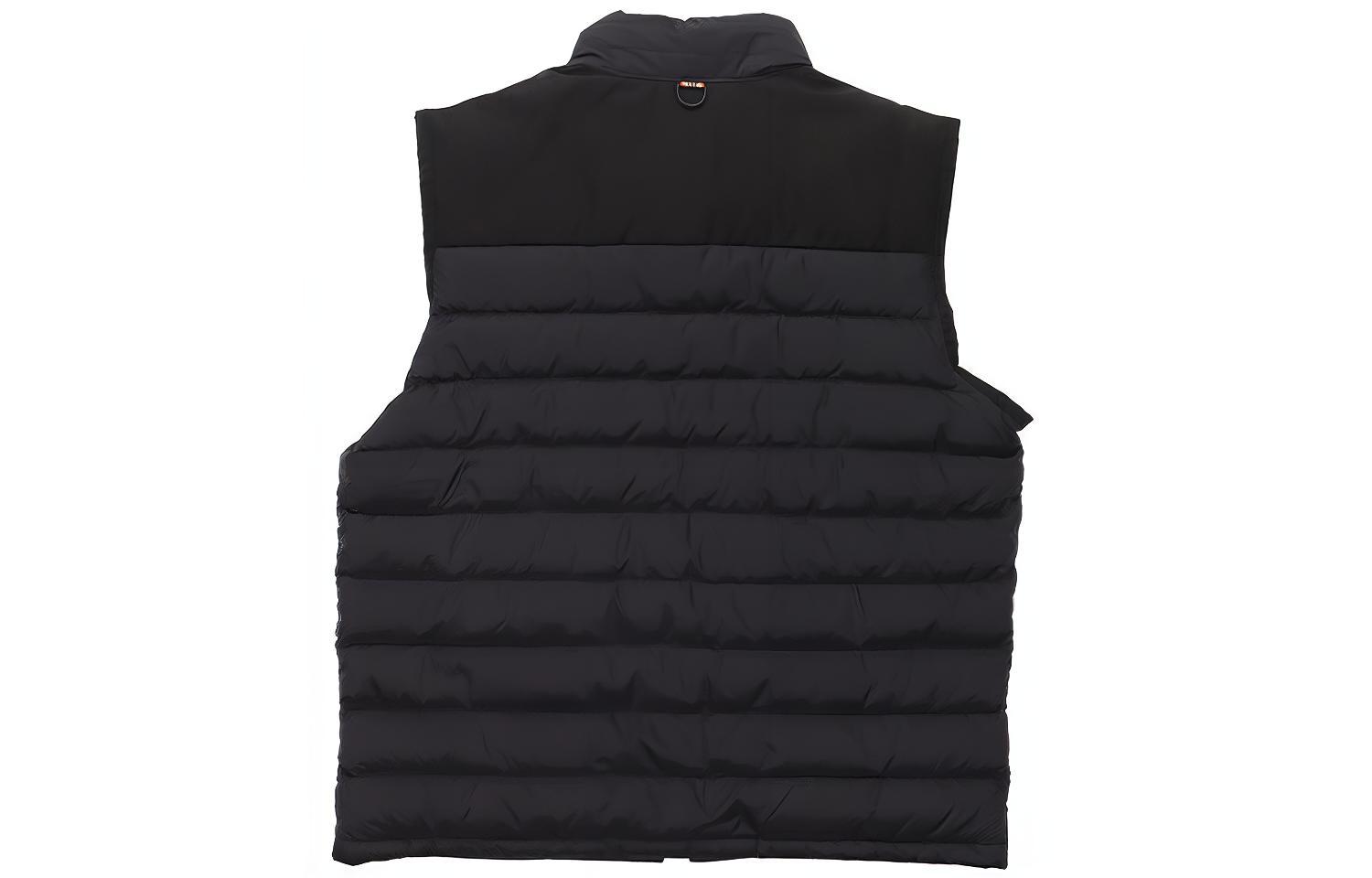 Lookbook バーバリー ソリッド ジップアップ ノースリーブ ダウンベスト ブラック 80343171