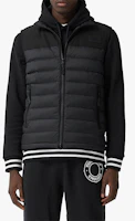 Details for Burberry 黑色純色拉鍊無袖羽絨背心 80343171