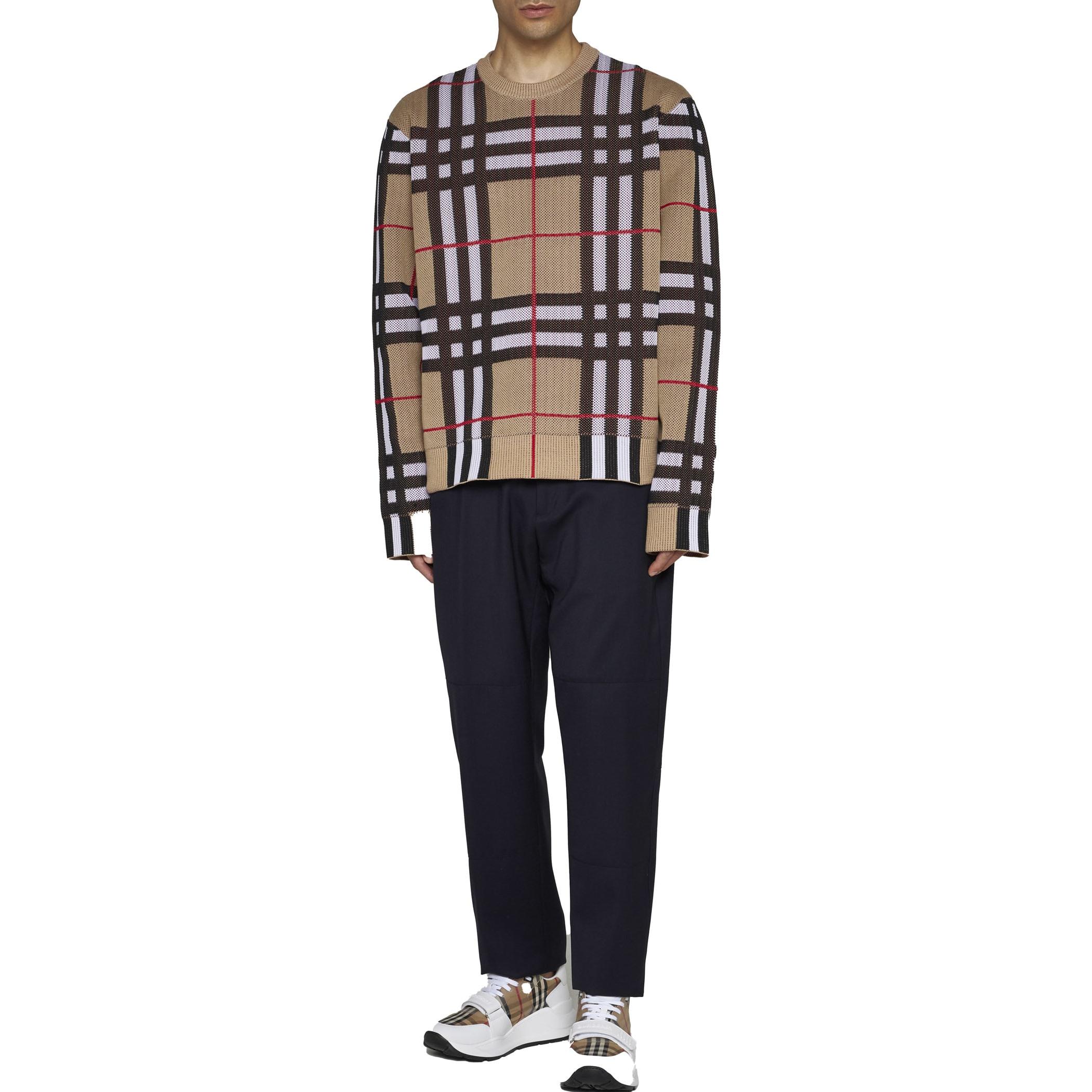 Burberry Solid Zipper Straight Casual Pants Men’s Deep Blue 80706301 圖 3