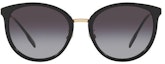 Lookbook Burberry Spirit Series Elegant Sunglasses Grey Gradient Round. 0BE4289D