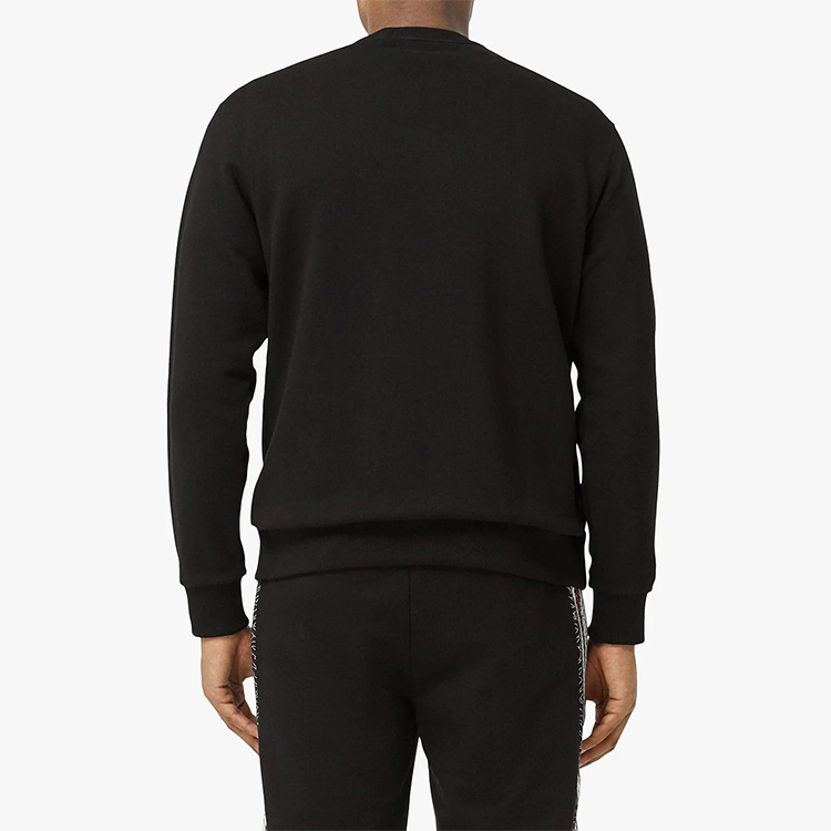 Burberry SS20 Black Sweatshirt with Striped Logo Print 80269391 圖 4