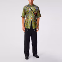 Shop Burberry SS21 黑色寬鬆直筒連身工作褲 45682701