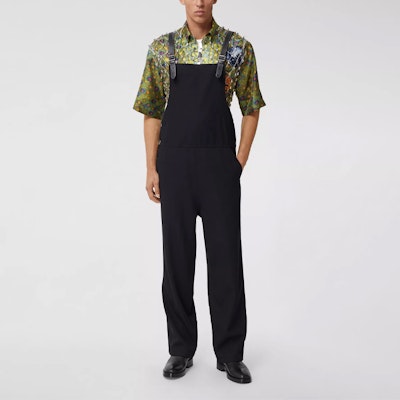 Burberry SS21 Black Loose-Fit Straight-Leg Overalls 45682701 Purchase Burberry SS21 Black Loose-Fit Straight-Leg Overalls 45682701