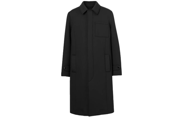 Burberry SS21 Black Solid Color Casual Long Sleeve Coat. 45674441 圖 2