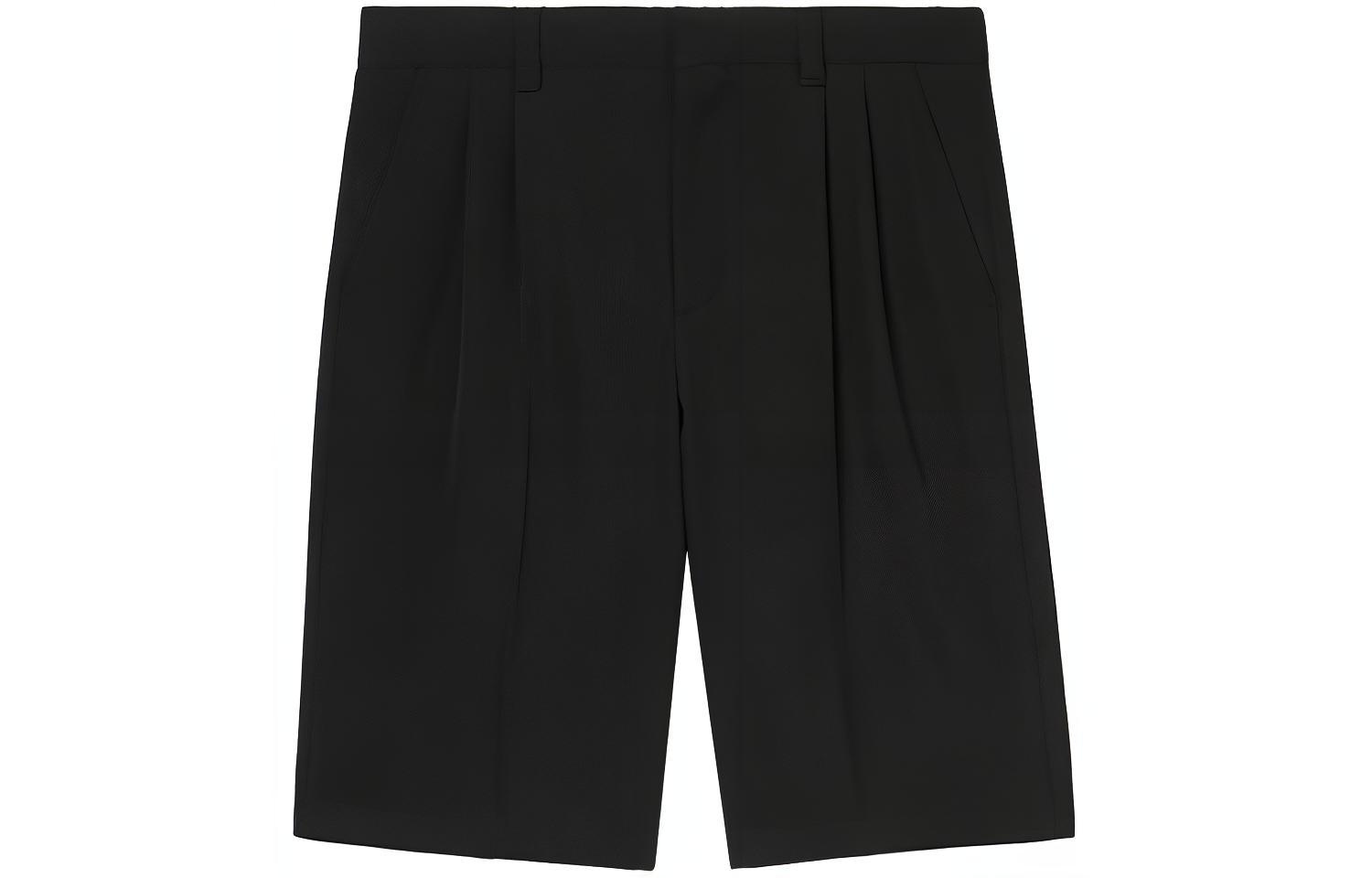 Burberry SS21 Black Wool Tailored Shorts with Back Pocket Logo. 80388531 圖 2