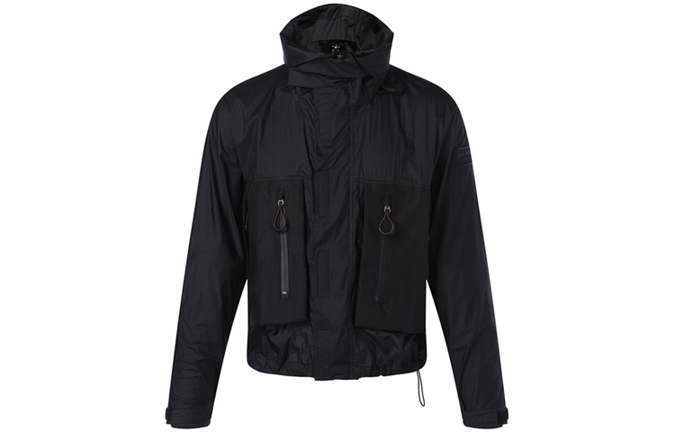 Burberry SS21 Black Zip-Up Jacket with Hidden Hood 40621651