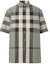 Order 巴宝莉 SS21经典格纹领口男士军绿色休闲短袖衬衫 80415411
