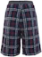 Lookbook Burberry SS21 Check Drawstring Casual Shorts Navy Blue . 80163801
