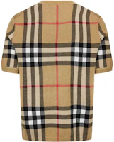 Lookbook Burberry SS21 T-Shirt Pendek Motif Kotak Jacquard Beige. 80435711
