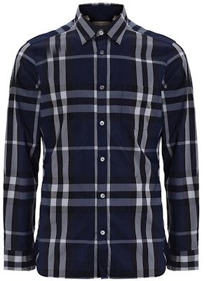 Burberry Kemeja Lengan Panjang Kotak SS21 Biru Tua 39544941 Order Burberry Kemeja Lengan Panjang Kotak SS21 Biru Tua 39544941