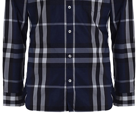 Burberry Kemeja Lengan Panjang Kotak SS21 Biru Tua 39544941 Details for Burberry Kemeja Lengan Panjang Kotak SS21 Biru Tua 39544941