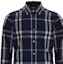Sizing Burberry Kemeja Lengan Panjang Kotak SS21 Biru Tua 39544941