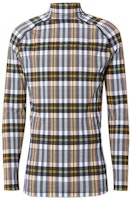 Burberry SS21 Check Print Zip Long-sleeve Tee Marigold Yellow Unisex 80378501 Burberry SS21 Check Print Zip Long-sleeve Tee Marigold Yellow Unisex 80378501