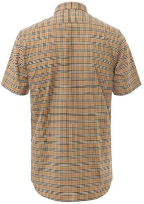 Camisa de Manga Corta Cuadros Burberry SS21 Caqui. 80038521 Lookbook Camisa de Manga Corta Cuadros Burberry SS21 Caqui. 80038521