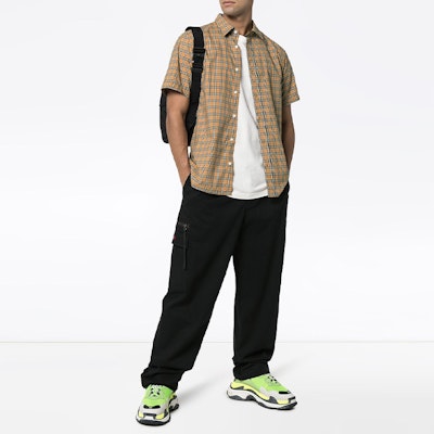 Camisa de Manga Corta Cuadros Burberry SS21 Caqui. 80038521 Purchase Camisa de Manga Corta Cuadros Burberry SS21 Caqui. 80038521