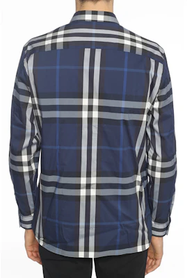 Kemeja Lengan Panjang Burberry SS21 Classic Check Saku Biru Tua 40234821 Details for Kemeja Lengan Panjang Burberry SS21 Classic Check Saku Biru Tua 40234821