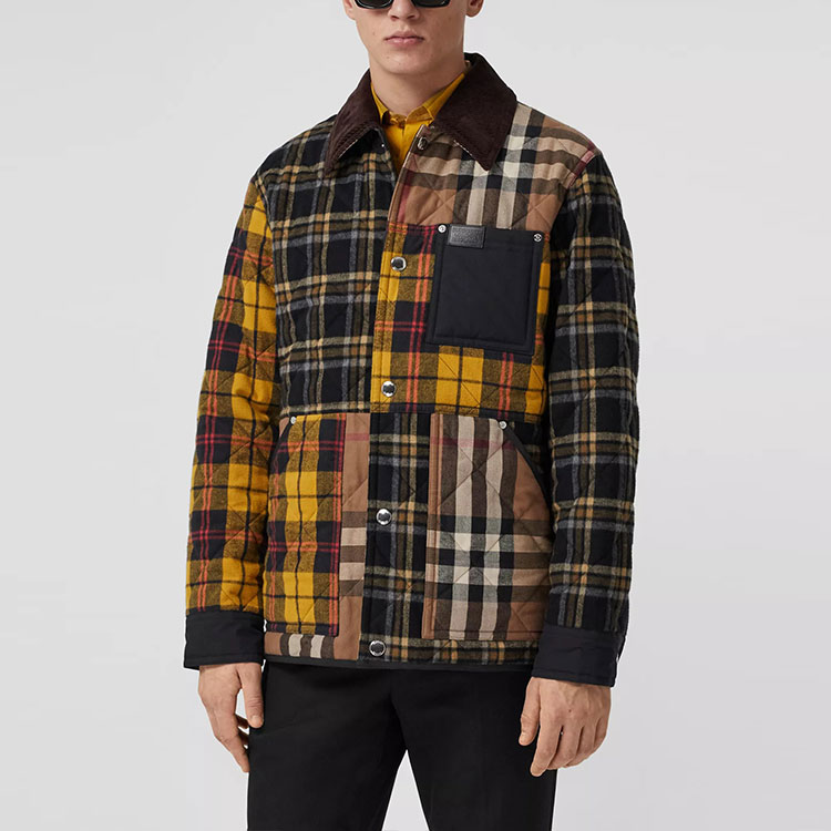 Burberry SS21 Corduroy Check Cotton Overshirt Men’s Birch Brown. 80385691 圖 5