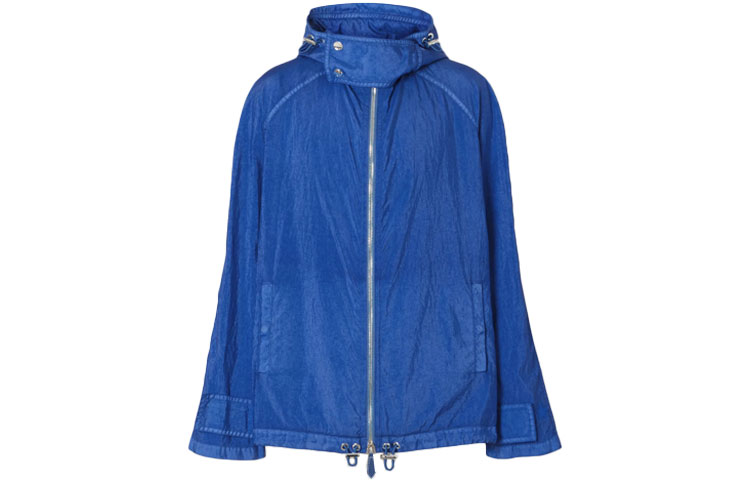 Burberry SS21 Functional Canvas Hooded Jacket Blue 45673711