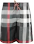 Buy Burberry SS21 Shorts Grises de Cintura Baja con Estampado Cuadros y Cordón. 80226481
