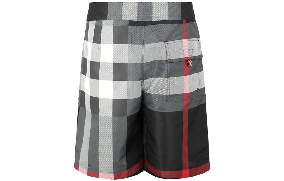 Burberry SS21 Gray Low-Waist Check Print Drawstring Shorts Casual. 80226481 圖 3
