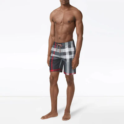 Burberry SS21 Shorts Grises de Cintura Baja con Estampado Cuadros y Cordón. 80226481 Sizing Burberry SS21 Shorts Grises de Cintura Baja con Estampado Cuadros y Cordón. 80226481