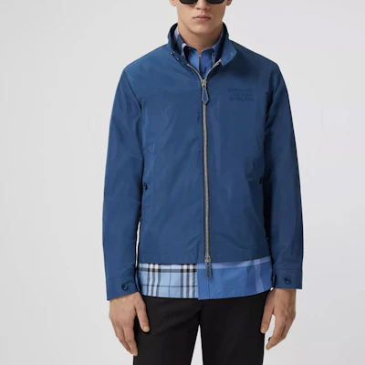 博柏利 SS21 海灵顿外套 海军格纹徽标补丁款 80385771 Purchase 博柏利 SS21 海灵顿外套 海军格纹徽标补丁款 80385771