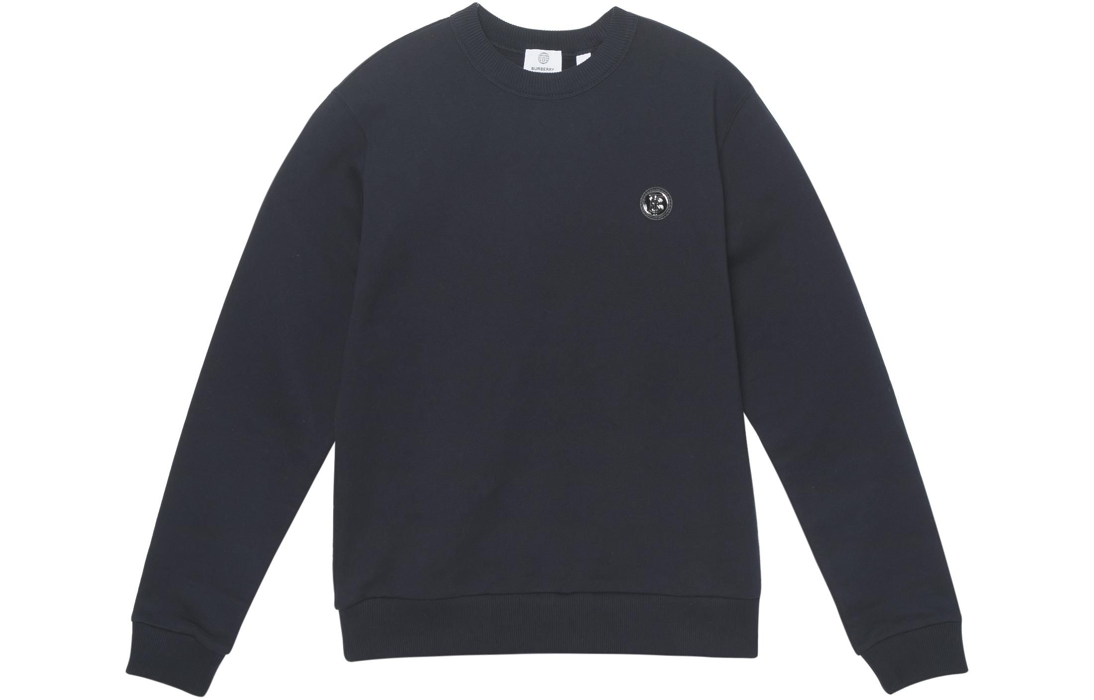 Burberry SS21 Logo Jacquard Cotton Crewneck Sweatshirt Coal Blue. 80432381 圖 2
