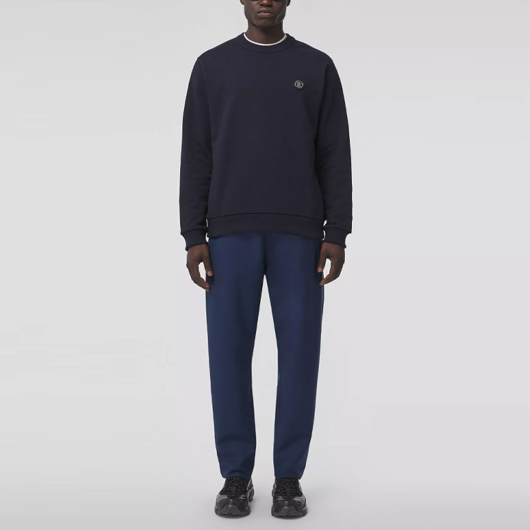 Burberry SS21 Logo Jacquard Cotton Crewneck Sweatshirt Coal Blue. 80432381 圖 6