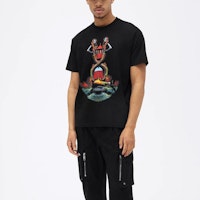 Burberry SS21 Kaos Katun Longgar Motif Mermaid Hitam 80406831 Lookbook Burberry SS21 Kaos Katun Longgar Motif Mermaid Hitam 80406831