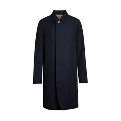 Burberry SS21 Mid-Length Cotton Trench Coat Blue. 80188121