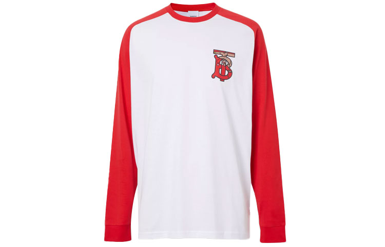 Burberry SS21 Monogram Graphic Long Sleeve Sweatshirt White () 80248551