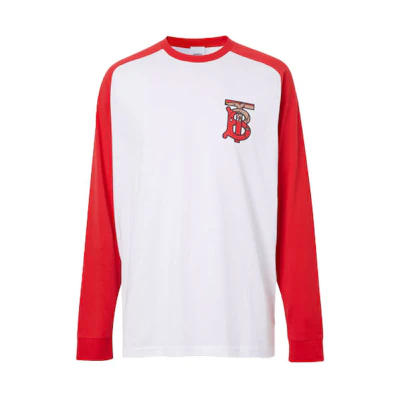 Burberry SS21 Monogram Graphic Long Sleeve Sweatshirt White () 80248551