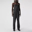 Purchase Burberry SS21 Shark Fin Leather Jumpsuit Black 45682671