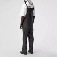 Details for Burberry SS21 Shark Fin Leather Jumpsuit Black 45682671