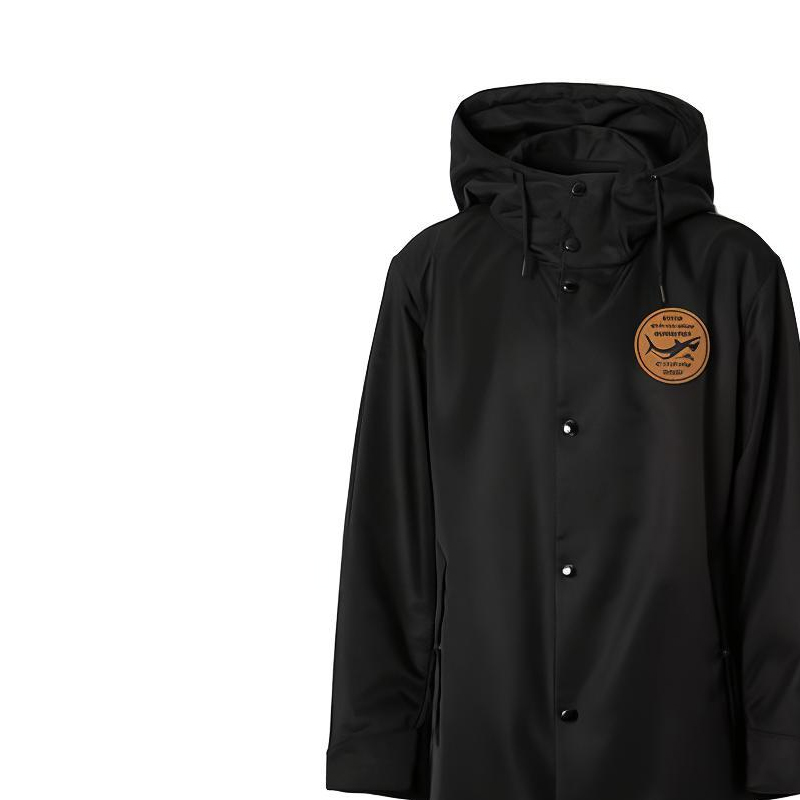 Burberry SS21 Shark Print Hooded Twill Coat Black 80406751 圖 6