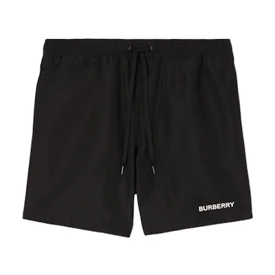 Burberry SS22 Black Casual Shorts with Logo Design. 80556711