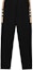 Sizing Burberry SS22 Pantalones Negros Jogger con Diseño Lateral de Cuadros en Algodón. 80590661