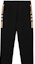 Cheap Burberry SS22 Pantalones Negros Jogger con Diseño Lateral de Cuadros en Algodón. 80590661
