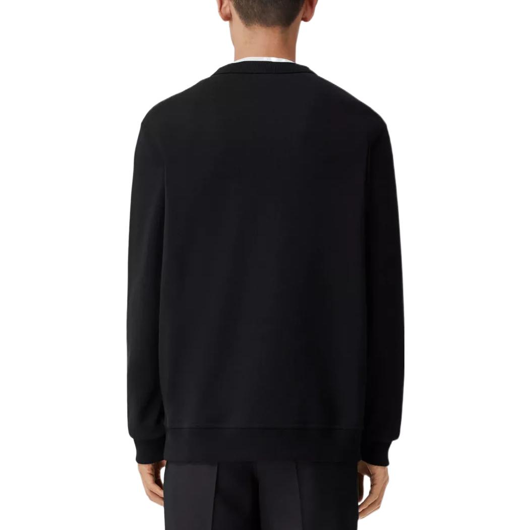Burberry SS22  Black Logo Print Cotton Sweatshirt. 80553121 圖 6