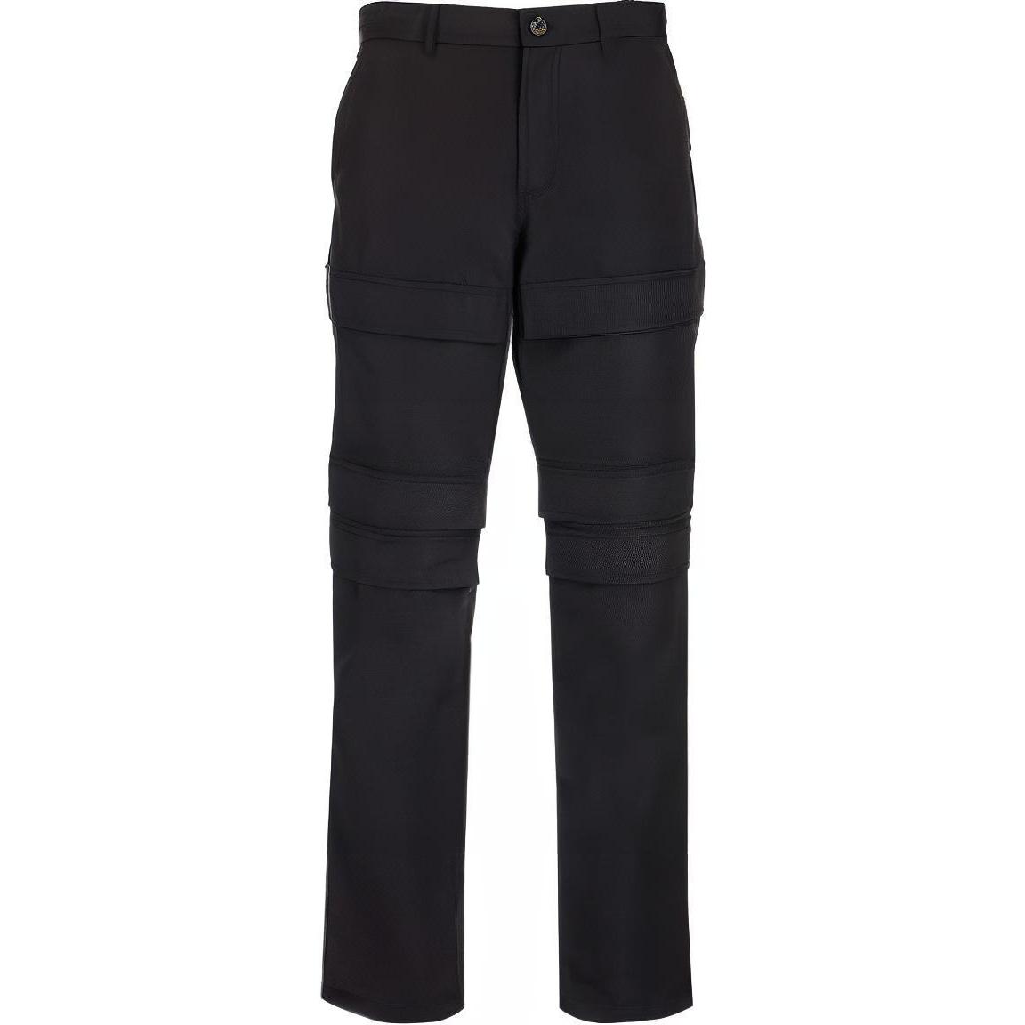 Burberry SS22  Black Mid-Rise Straight-Leg Utility Pants. 80519131