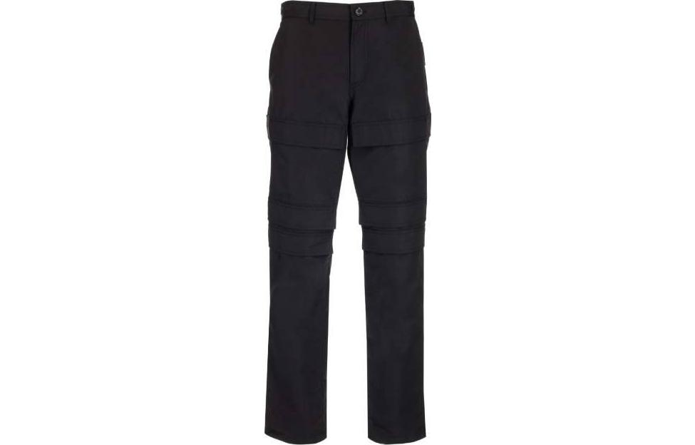 Order Burberry SS22 Celana Hitam Mid-Rise Straight-Leg Utility. 80519131